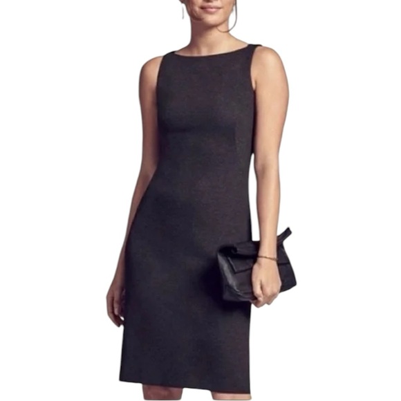 MM. LAFLEUR Lydia Charcoal Gray Sheath Dress Size 16 Bodycon Classic Style - Picture 5 of 16